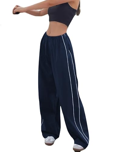Y2K Women’s Parachute Track Pants – Baggy Cargo Pants