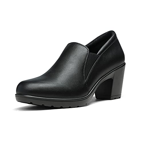 DREAM PAIRS Women's Dress Pumps with Low Block Heel