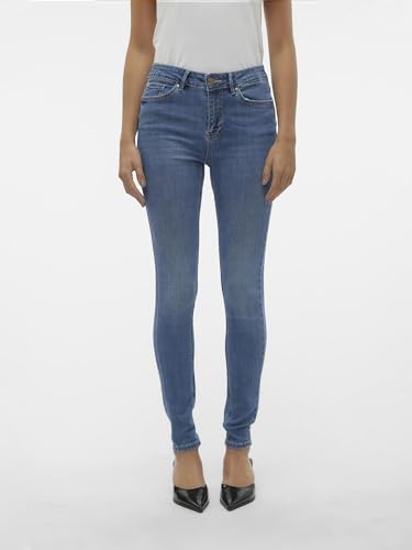VERO MODA Women’s Mid-Rise Skinny Fit Jeans