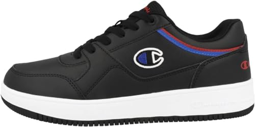 Champion Men’s Rebound Low Sneakers – PU Leather Casual Lace-Up Shoes