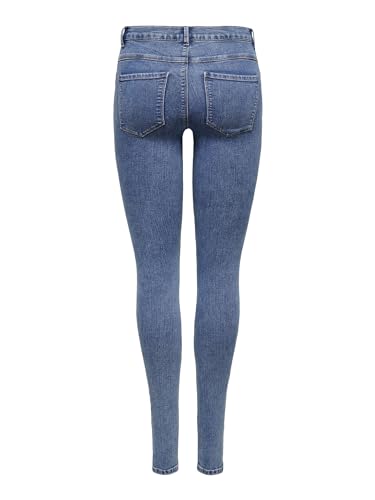 ONLY Women’s ONLRAIN Mid-Rise Skinny Fit Jeans