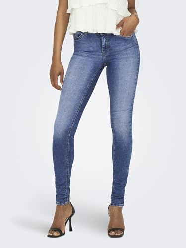 ONLY Women’s Blush Mid-Rise Skinny Fit Jeans