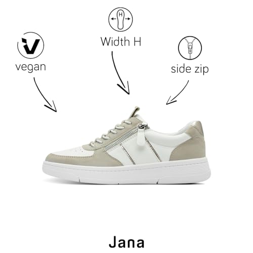 Jana Women's Vegan Sneaker – Flat Casual Shoes