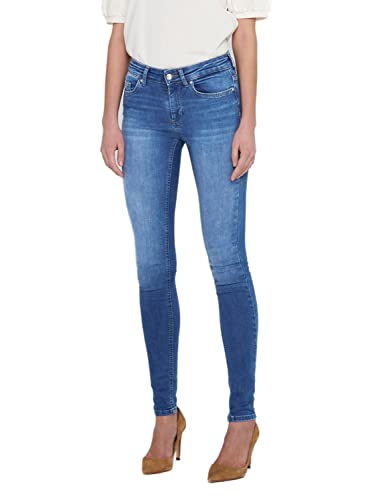 ONLY Women’s Blush Mid-Rise Skinny Fit Jeans