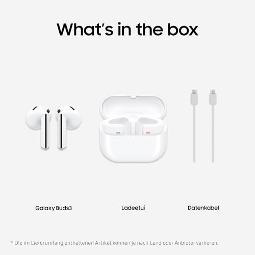 Samsung Galaxy Buds3 Pro Wireless Bluetooth Headphones, Active Noise Cancelling (ANC), Adaptive Noise Cancelling, 360 Audio, In-Ear Headphones with Hi-Fi Sound, Silver, Includes Anymode Clear Cover