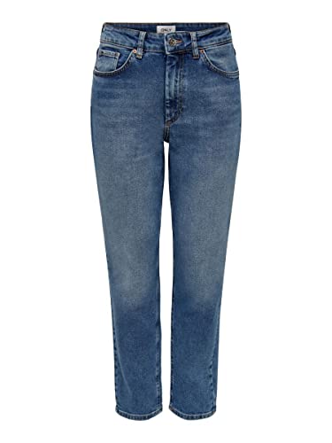 Women’s ONLVENEDA Mom Jeans – High Waist Ankle-Length Denim