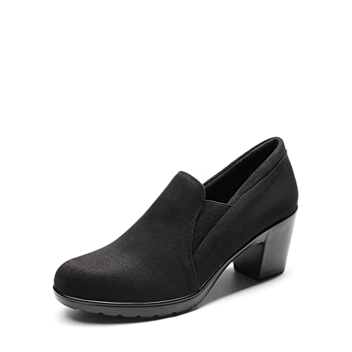 DREAM PAIRS Women's Dress Pumps with Low Block Heel