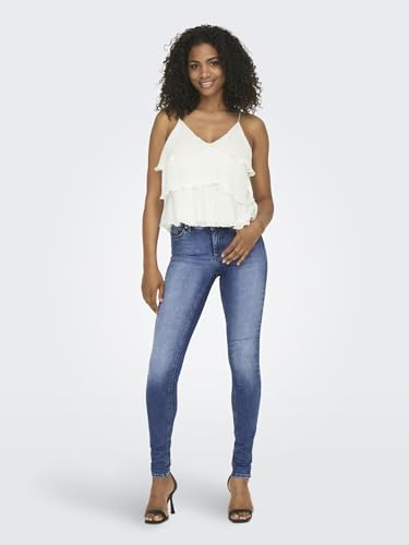 ONLY Women’s Blush Mid-Rise Skinny Fit Jeans