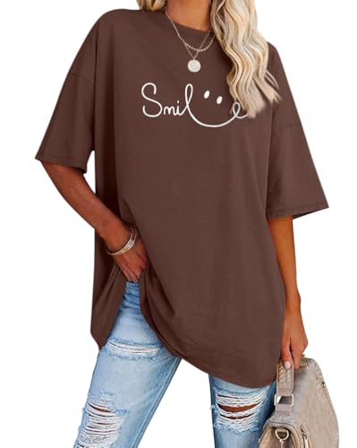 Tomwell Women’s Oversized T-Shirt – Vintage Los Angeles Print
