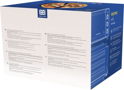 Russell Hobbs Backofen Airfryer [5-in-1: Heißluftfritteuse, Minibackofen, Grill, Toaster, Warmhaltefunktion] Express (20l, Pizza Ø 30cm, inkl. Frittierkorb, Backblech&Grillrost) Umluft- Ofen 26680-56