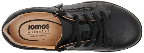 Jomos Women's Allegra Sneakers – Leather Lace-Up with Zipper