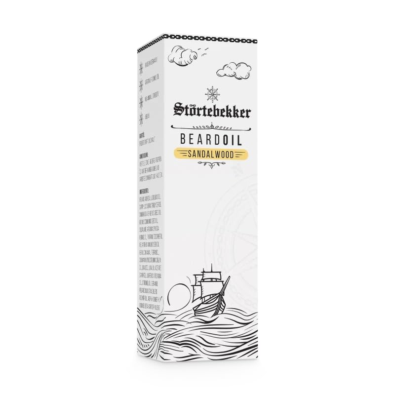 Störtebekker® Premium Bartöl Crusoe - tägliche Bartpflege für 3-Tage-Bart bis Vollbart - 50ml Beard Oil Vegan - Bart Öl Herren mit angenehmen Duft - Hochwertige Inhaltsstoffe - Made in Germany