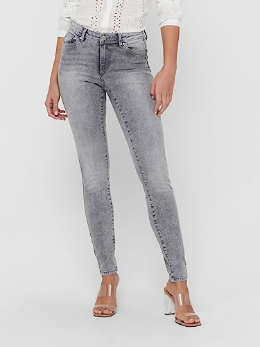 ONLY Women’s ONLWAUW Mid-Rise Skinny Fit Jeans
