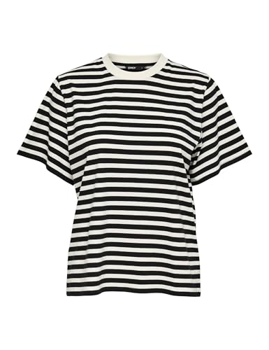 ONLY Women’s Onllivina T-Shirt – Classic Cotton Round Neck Tee