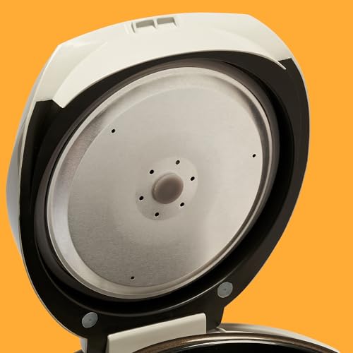 REISHUNGER Digitaler Reiskocher klein, schwarz | 0,6 L bis 3 Personen | Warmhaltefunktion, Timer & Premium Topf | Kleiner Multikocher & Dampfgarer, 8 Programme, 7-Phasen-Technologie