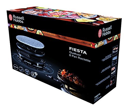 Russell Hobbs Fiesta Fondue 2L 6person(s) Fiesta, 6 person(s), 2 L, Black, Stainless steel, Round, Stainless steel, 1200 W