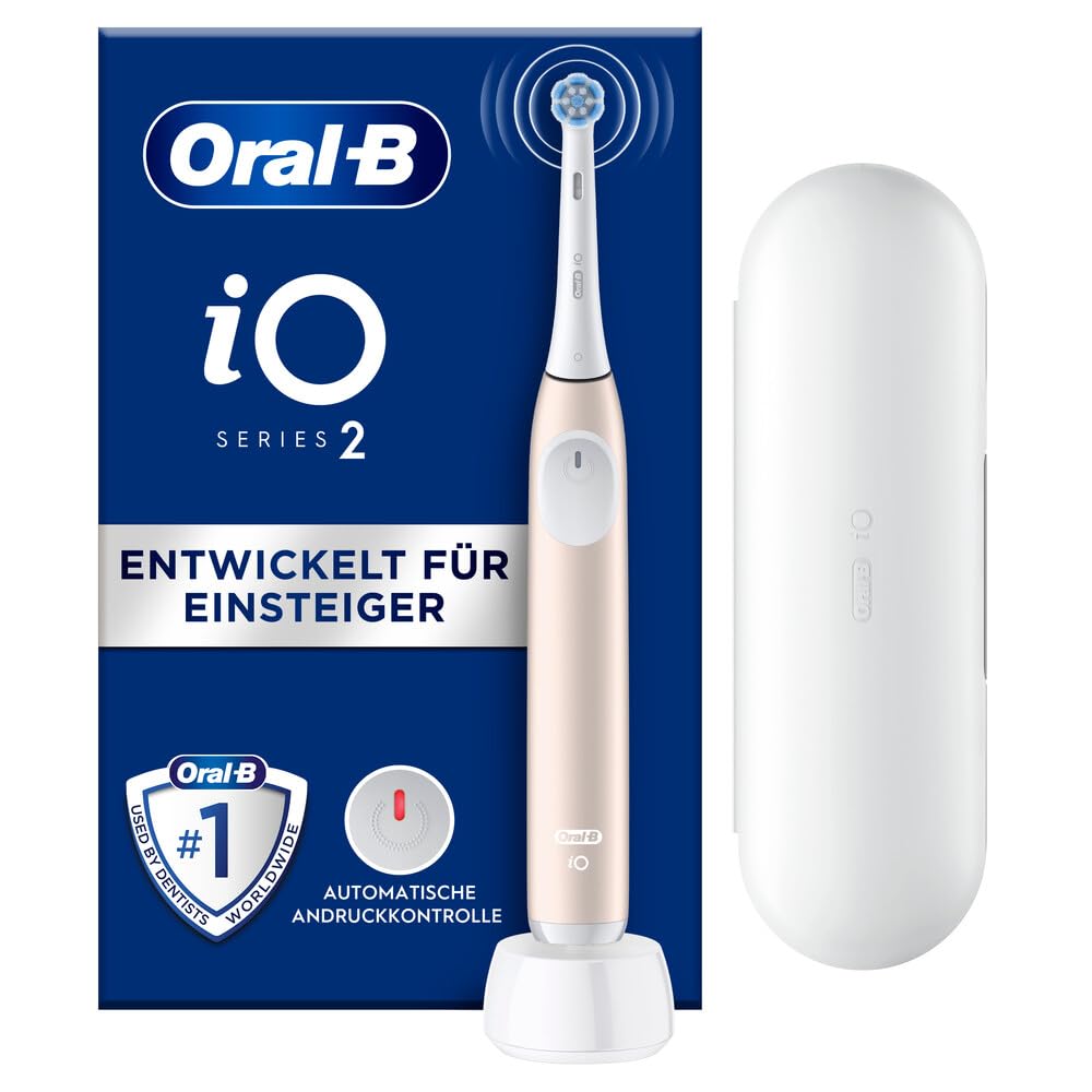 Oral-B PRO 3 3500 Elektrische Zahnbürste/Electric Toothbrush, 2 Aufsteckbürsten, mit 3 Putzmodi und visueller 360° Andruckkontrolle für Zahnpflege, Reiseetui, Geschenk Mann/Frau, schwarz