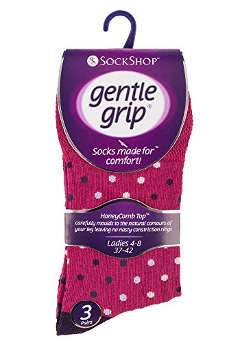 6 Pairs Women's Elastic Socks – Soft Cotton Stripe Crew Socks