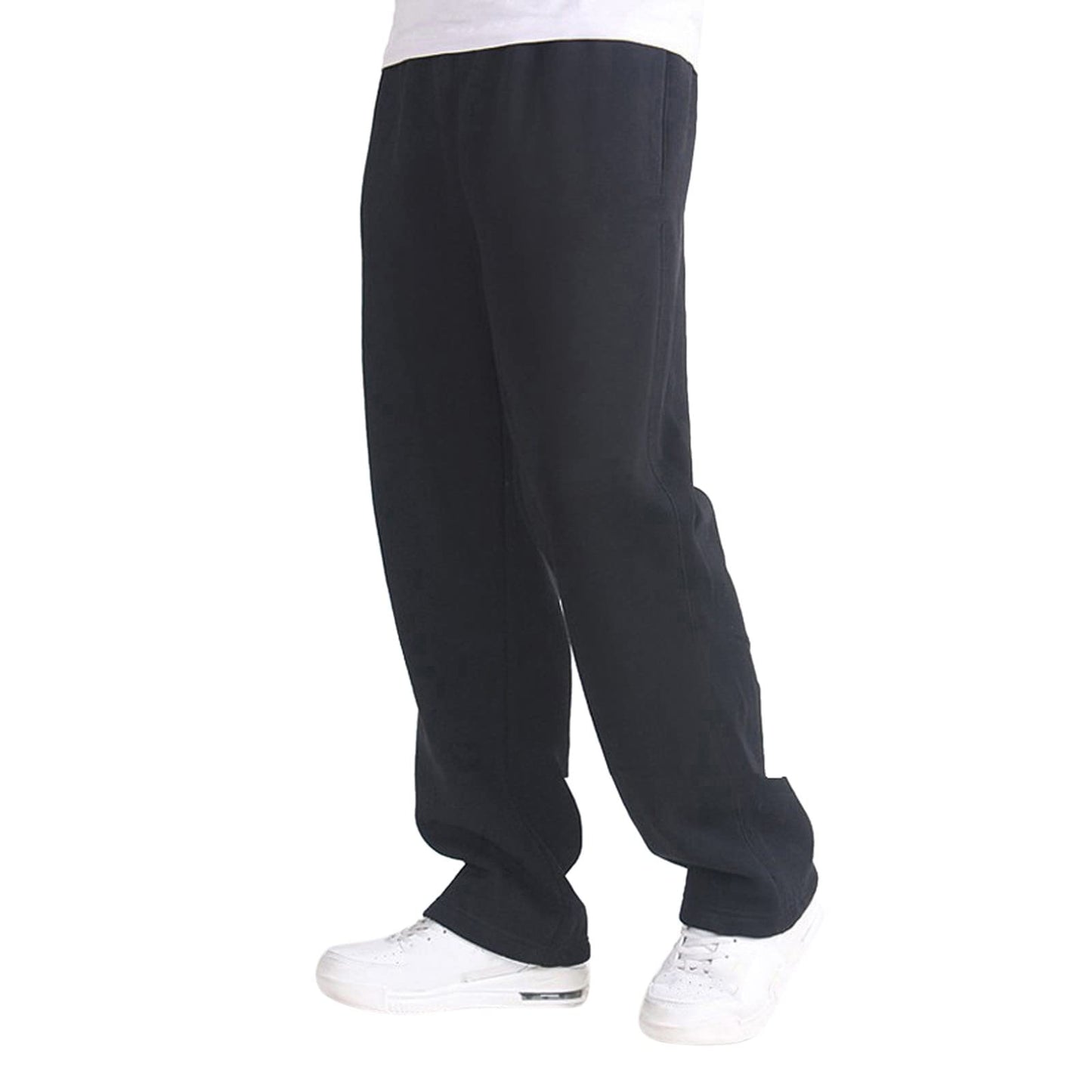 Men’s Baggy Fit Jogging Pants – Fleece-Lined Cotton Blend Sweatpants