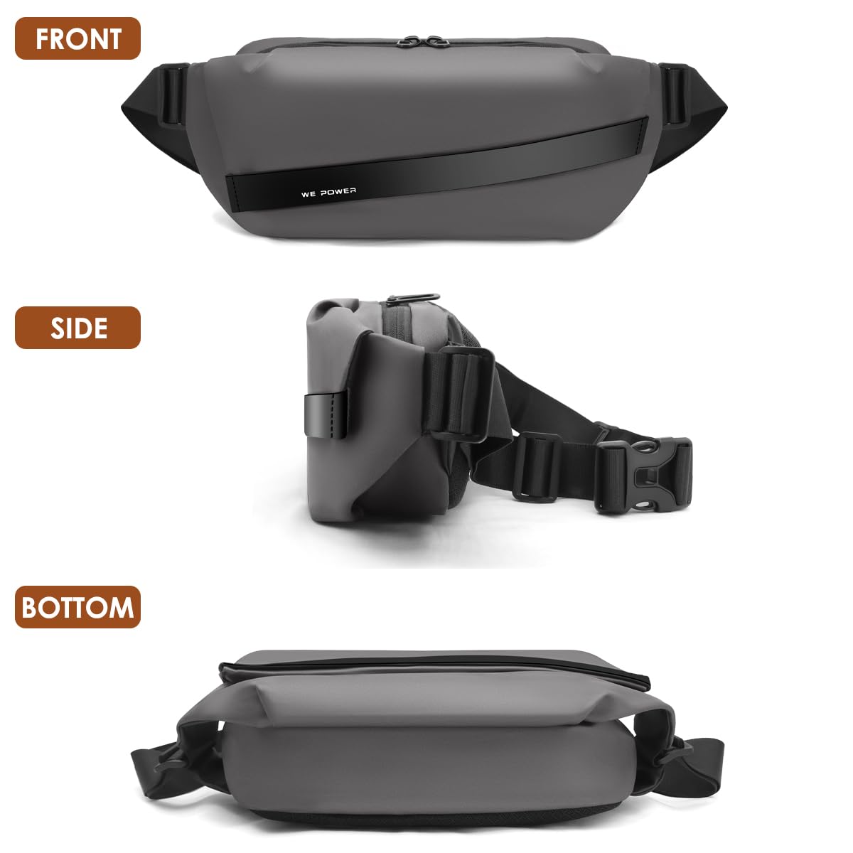 REETEE Waterproof Waist Bag – Multifunctional Sling Bag for Men & Women