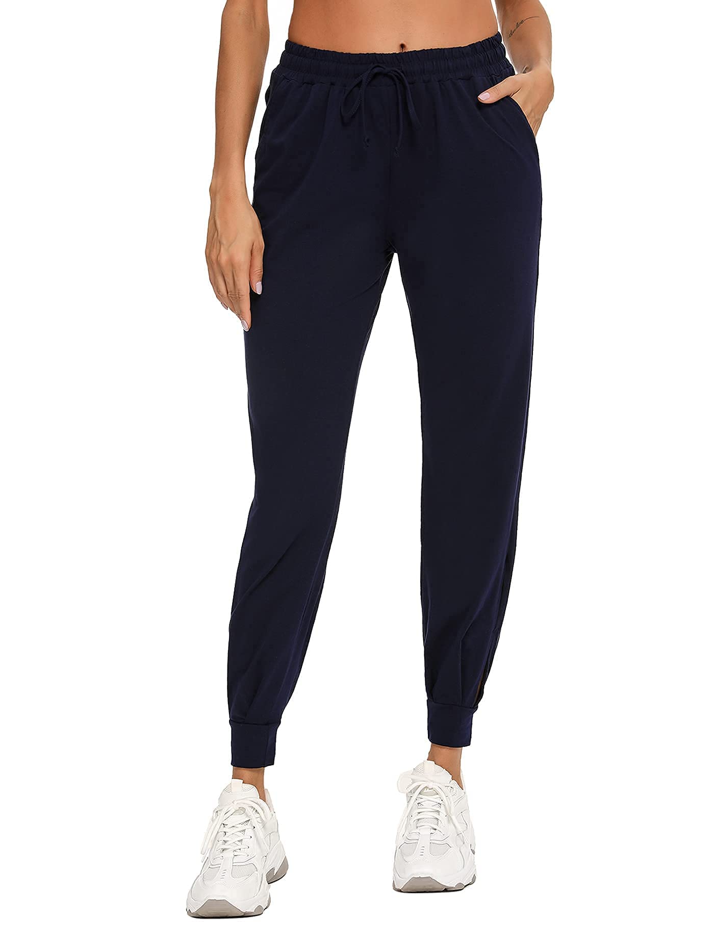 Aseniza Women's Jogging Pants – High Waist Cotton Sports Pants