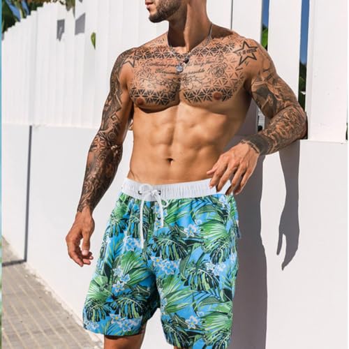 Men’s 2-in-1 Quick-Dry Swim Shorts – Compression Liner Boardshorts