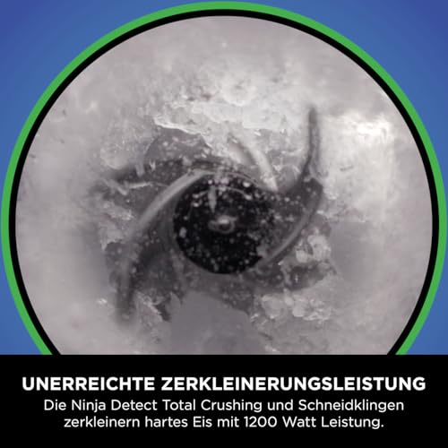 Ninja 2-in-1 Detect Power Mixer Pro & Single Serve, 1200W Mixer mit Krug, & Single Serve Tasse, Smoothies mixen, Gemüse hacken & Frozen Drinks mixen, Kupfer/Schwarz