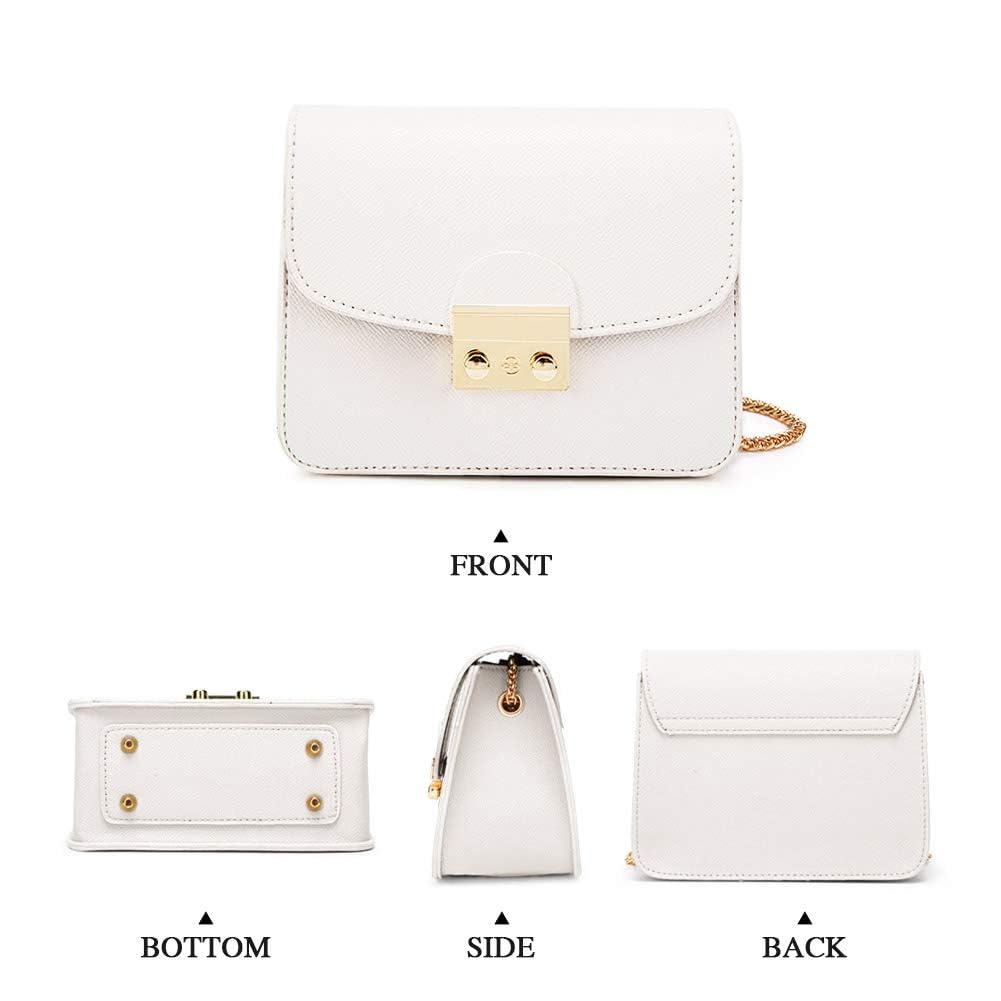 Mini Crossbody Bag for Women – Vintage Clutch Shoulder Bag with Chain Strap