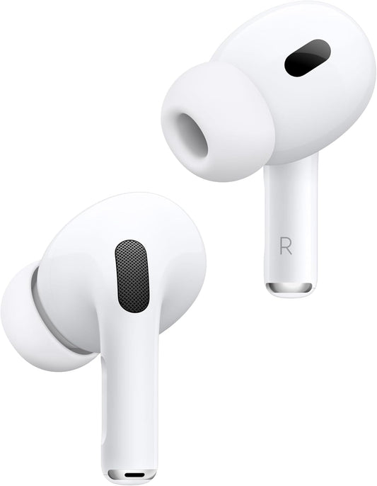 Apple AirPods Pro 2 Wireless In-Ear Headphones, Bluetooth Headphones, Active Noise Cancellation, Hearing Aid Function, Transparency Mode, Personalized 3D Audio, Hi-Fi Sound, H2 Chip, Charging via 