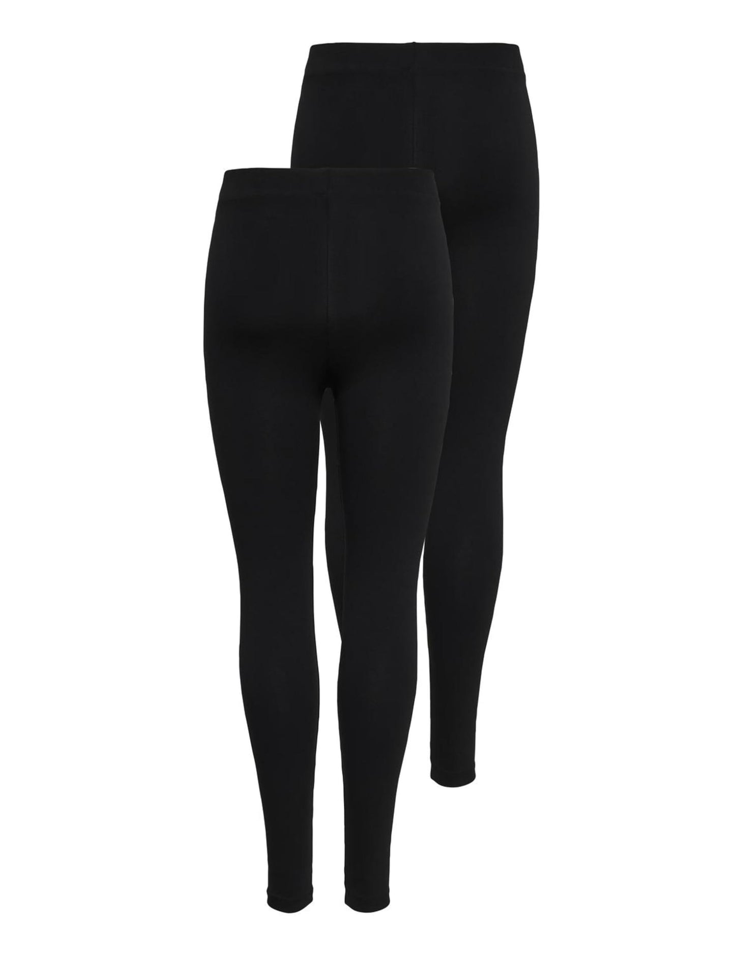 Women's Slim Fit Leggings - Black Cotton Stretch Leggings