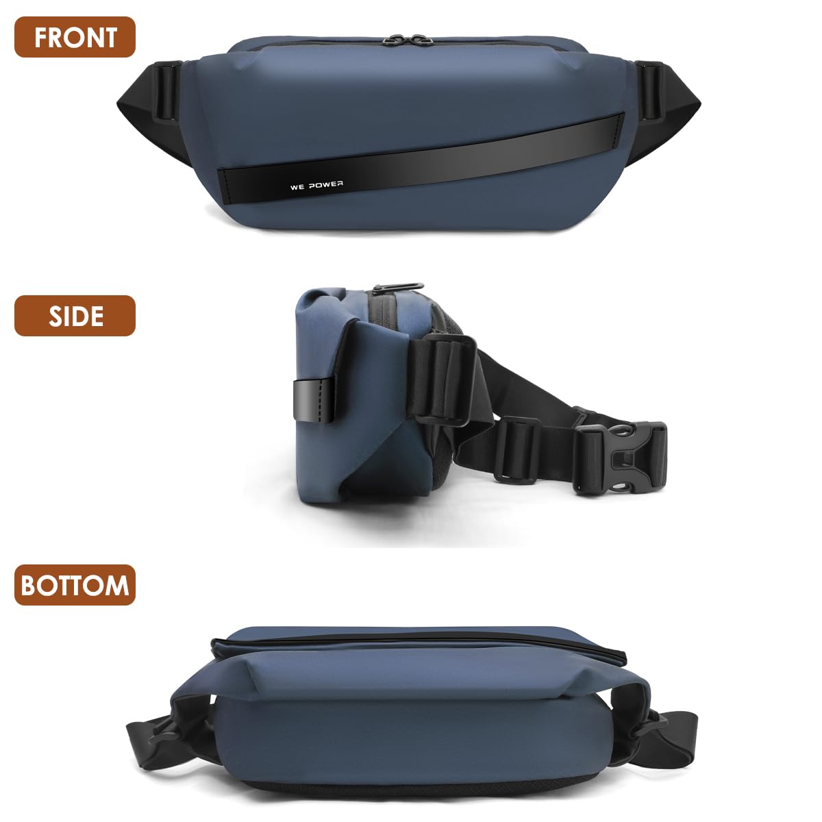 REETEE Waterproof Waist Bag – Multifunctional Sling Bag for Men & Women