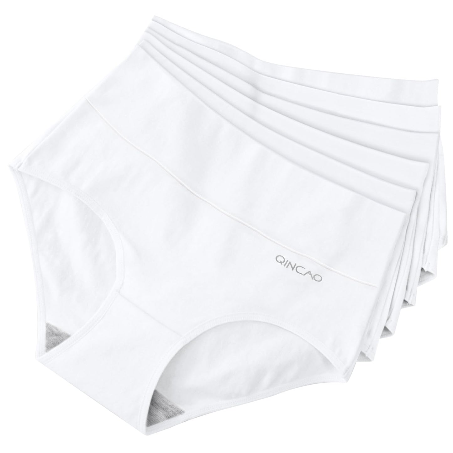 Women's High Waist Cotton Briefs Underwear 6-Pack