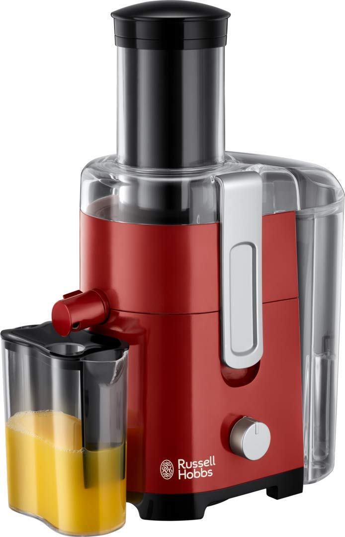 Russell Hobbs Zerkleinerer elektrisch Mini [Glasbehälter inkl. Aufbewahrungsdeckel] Desire Rot (500ml, Gemüsezerkleinerer, Mixer, Multi-& Universalzerkleinerer f. Gemüse, Obst & Fleisch) 24660-56