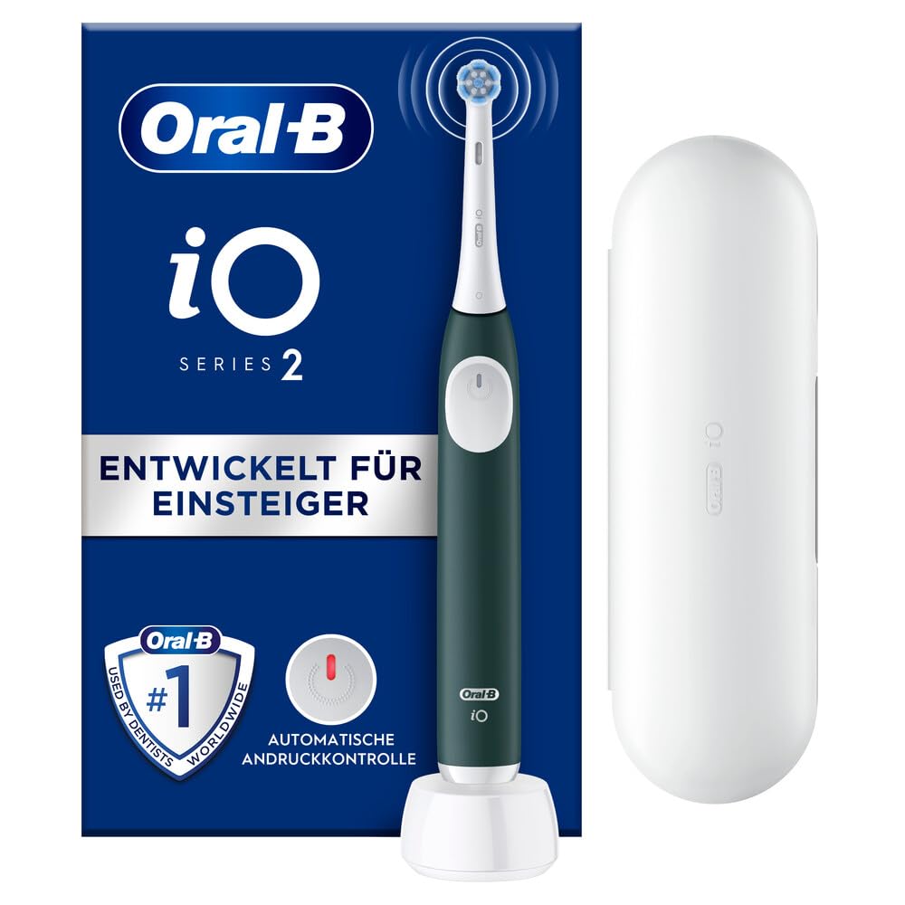 Oral-B PRO 3 3500 Elektrische Zahnbürste/Electric Toothbrush, 2 Aufsteckbürsten, mit 3 Putzmodi und visueller 360° Andruckkontrolle für Zahnpflege, Reiseetui, Geschenk Mann/Frau, schwarz