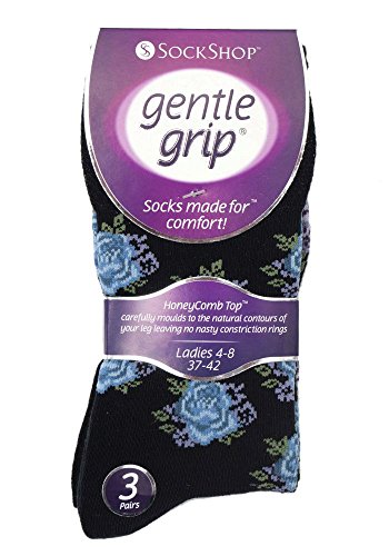 6 Pairs Women's Elastic Socks – Soft Cotton Stripe Crew Socks