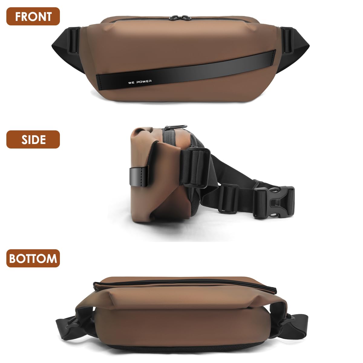 REETEE Waterproof Waist Bag – Multifunctional Sling Bag for Men & Women