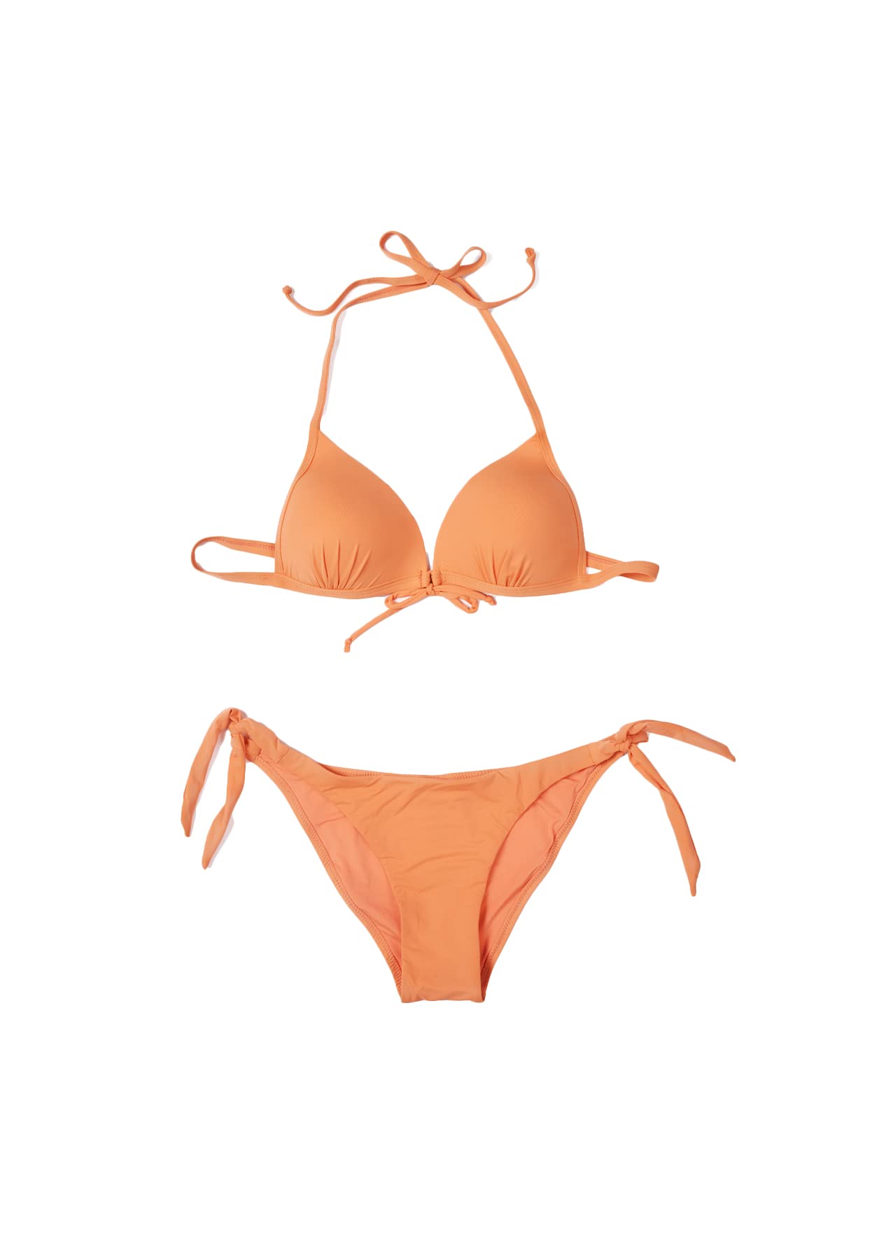 Women’s Two-Piece Bikini Set, Triangle Top with Center Knot Quick Drying Swimwear