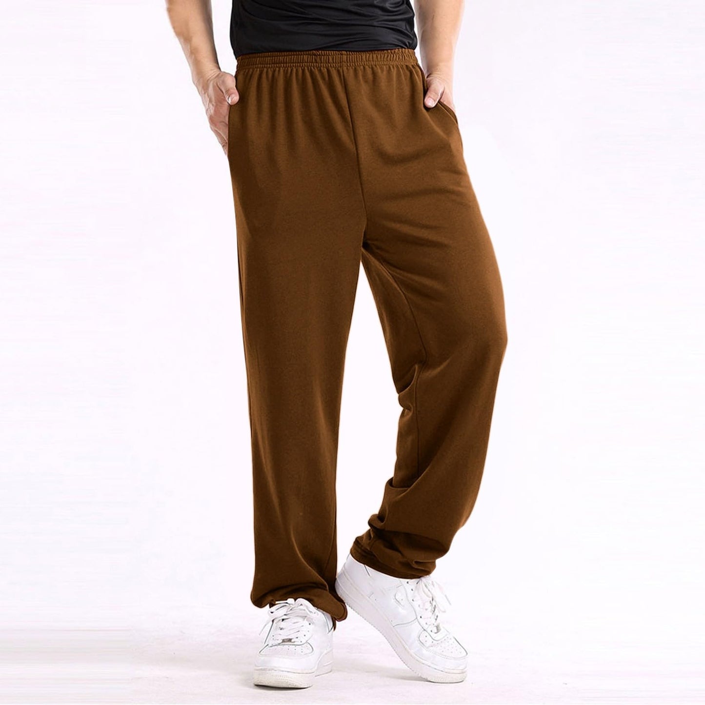 Men’s Baggy Fit Jogging Pants – Fleece-Lined Cotton Blend Sweatpants