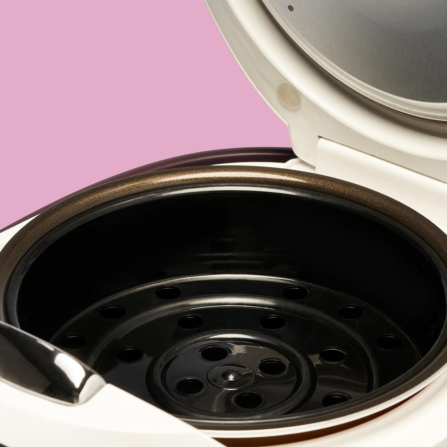 REISHUNGER Digitaler Reiskocher klein, schwarz | 0,6 L bis 3 Personen | Warmhaltefunktion, Timer & Premium Topf | Kleiner Multikocher & Dampfgarer, 8 Programme, 7-Phasen-Technologie