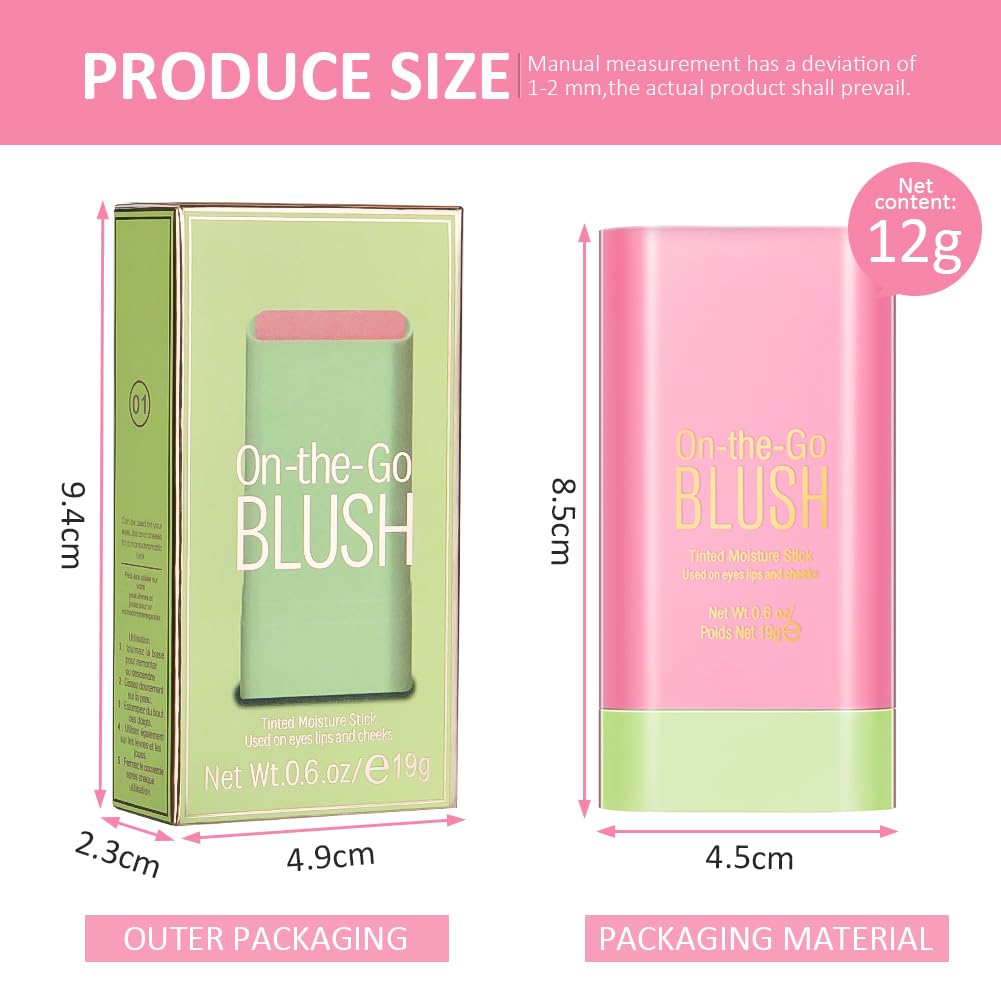 LOPHE Cream Blush Stick - 3 Pieces Set