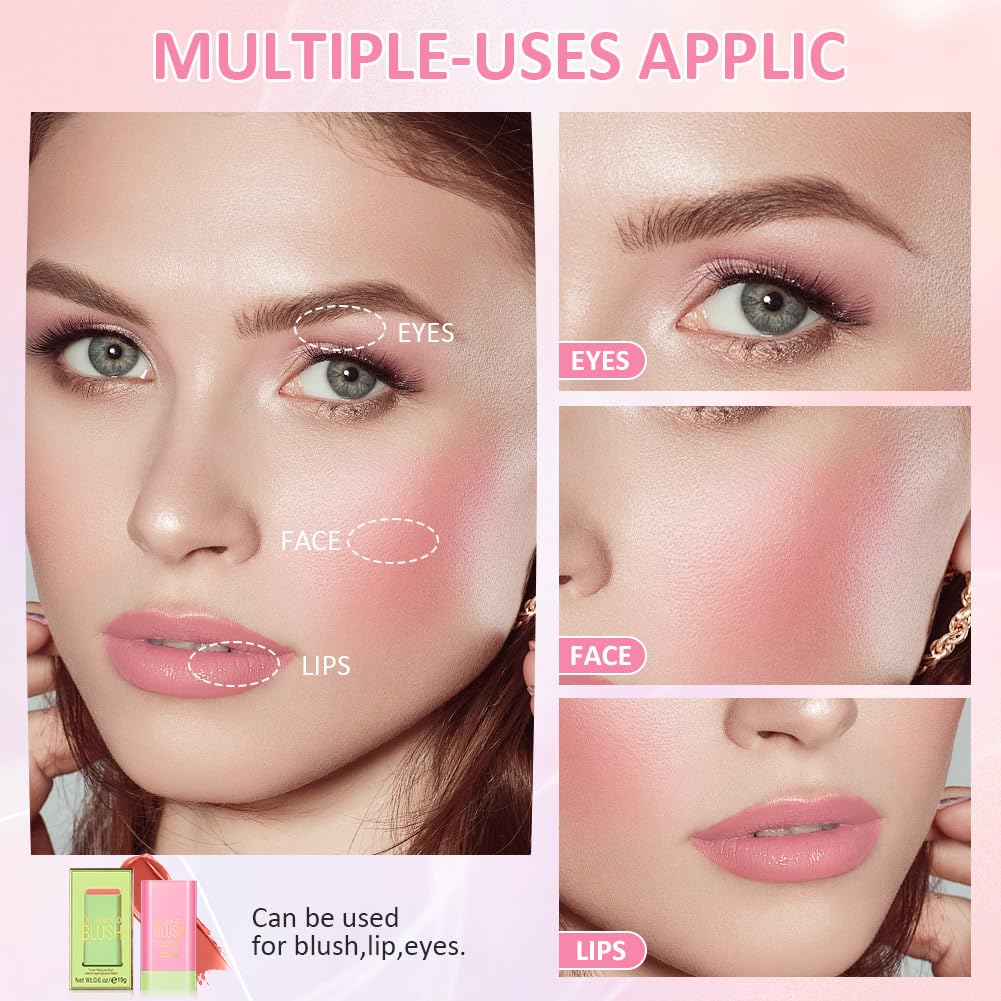 LOPHE Cream Blush Stick - 3 Pieces Set