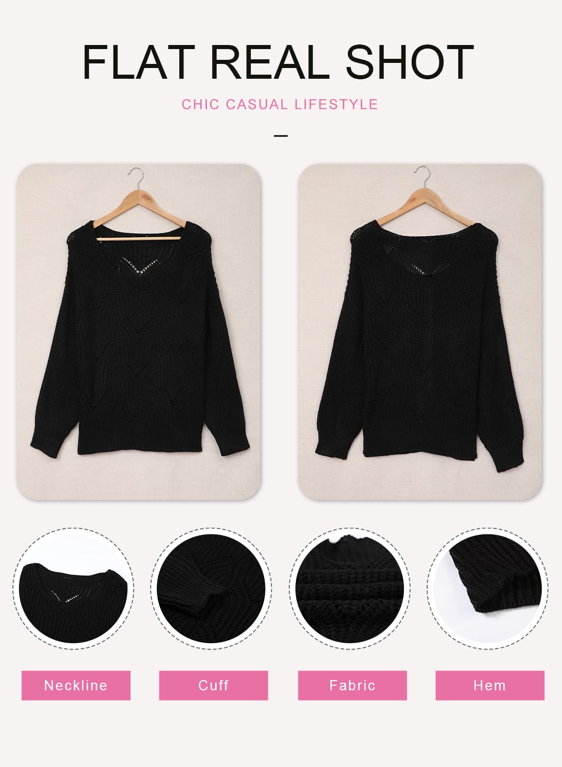 Dokotoo Women’s Knit Sweater – Elegant Crewneck Pullover