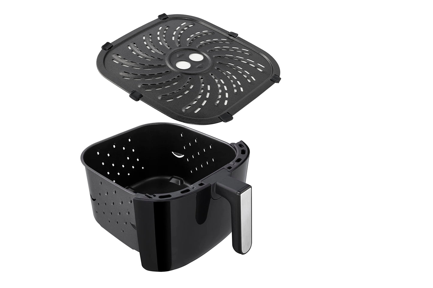 Russell Hobbs Heißluftfritteuse XXL 8L Rapid AirFryer [kompaktes Gehäuse,7 Kochfunktionen,10 Programme] SatisFry (spülmaschinenfest, max 220°C, Fritteuse ohne Öl, Grillen, Backen, Braten) 27170-56
