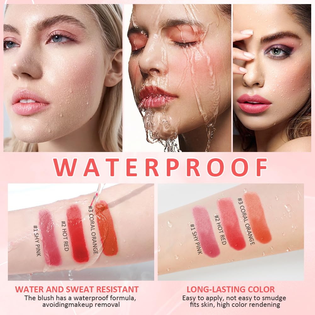 LOPHE Cream Blush Stick - 3 Pieces Set