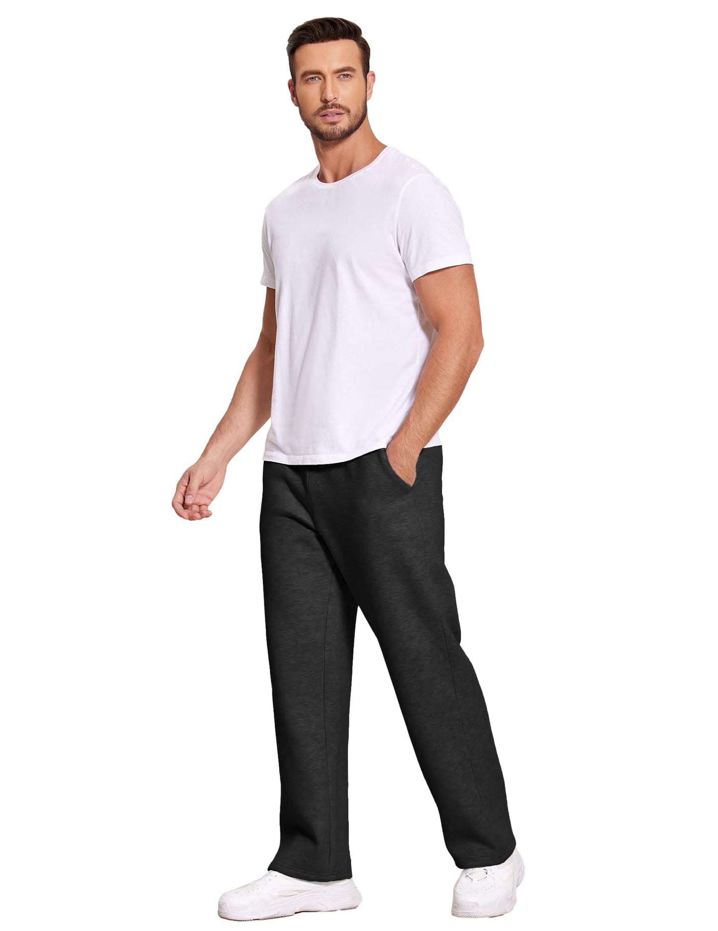 PINSPARK Men’s Winter Joggers – Fleece-Lined Sweatpants