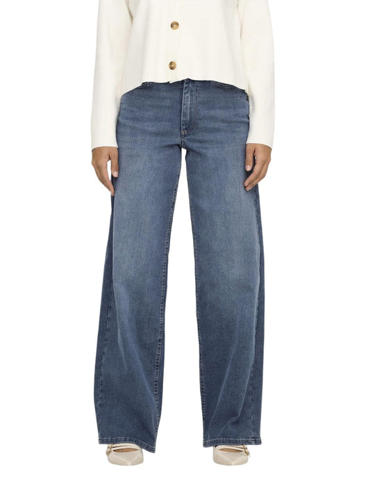 ONLY Women’s High Waist Wide Leg Jeans