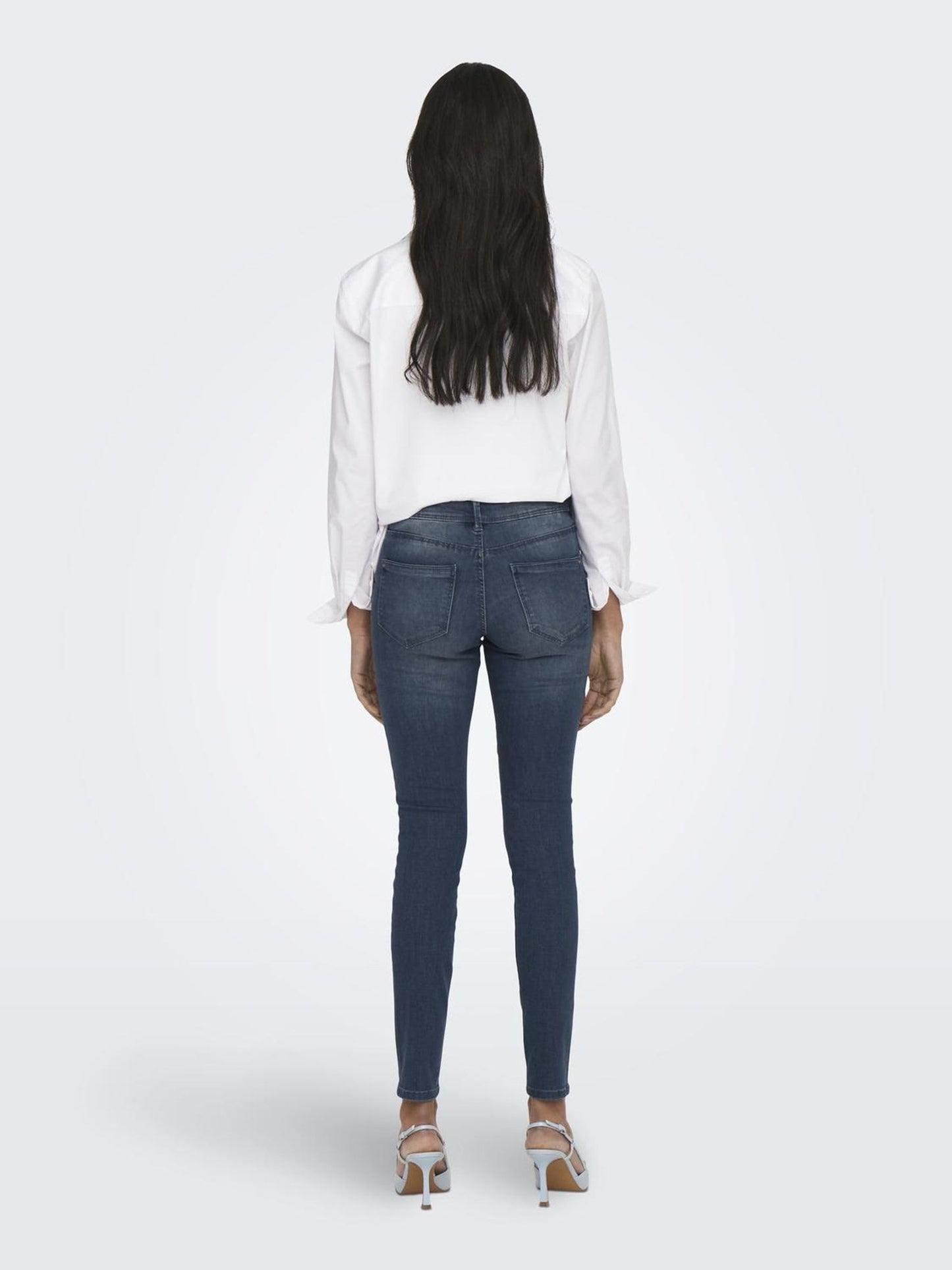 ONLY Women’s ONLWAUW Mid-Rise Skinny Fit Jeans