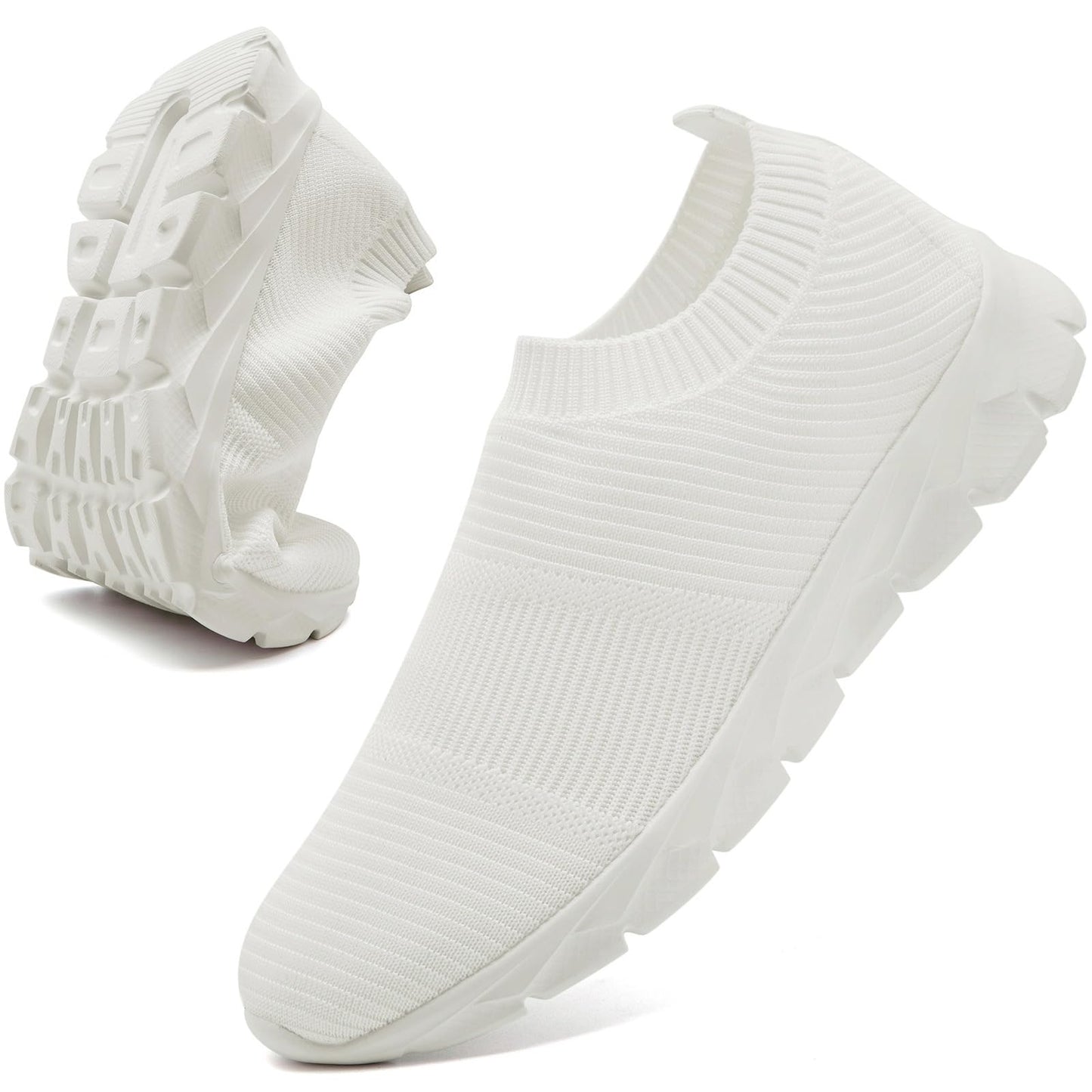 Men’s Slip-On Running Shoes – Lightweight Breathable Athletic Sneakers