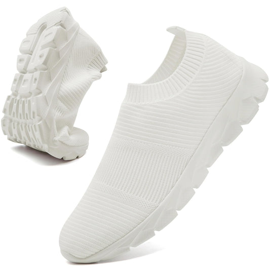 Men’s Slip-On Running Shoes – Lightweight Breathable Athletic Sneakers