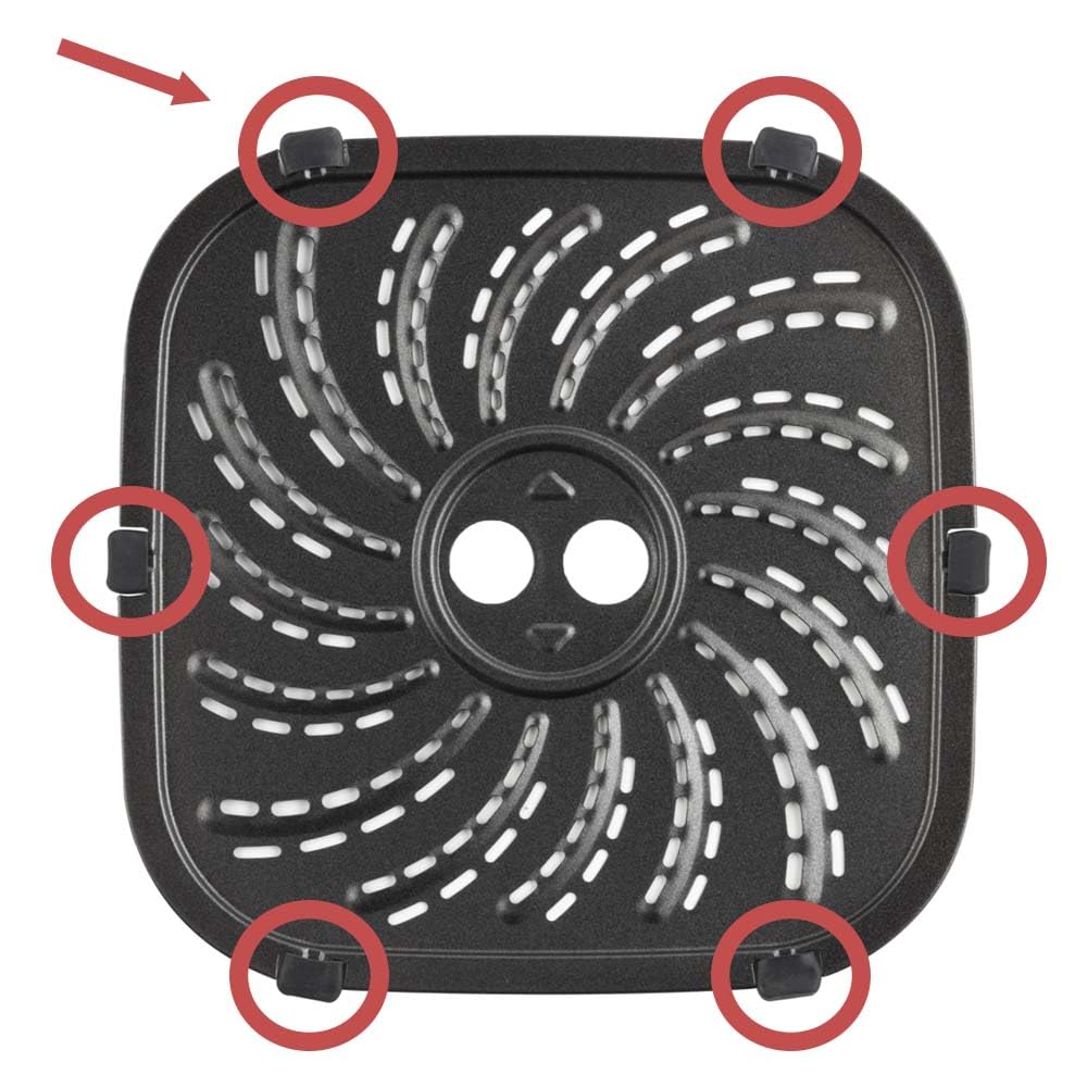 Russell Hobbs Heißluftfritteuse XXL 8L Rapid AirFryer [kompaktes Gehäuse,7 Kochfunktionen,10 Programme] SatisFry (spülmaschinenfest, max 220°C, Fritteuse ohne Öl, Grillen, Backen, Braten) 27170-56